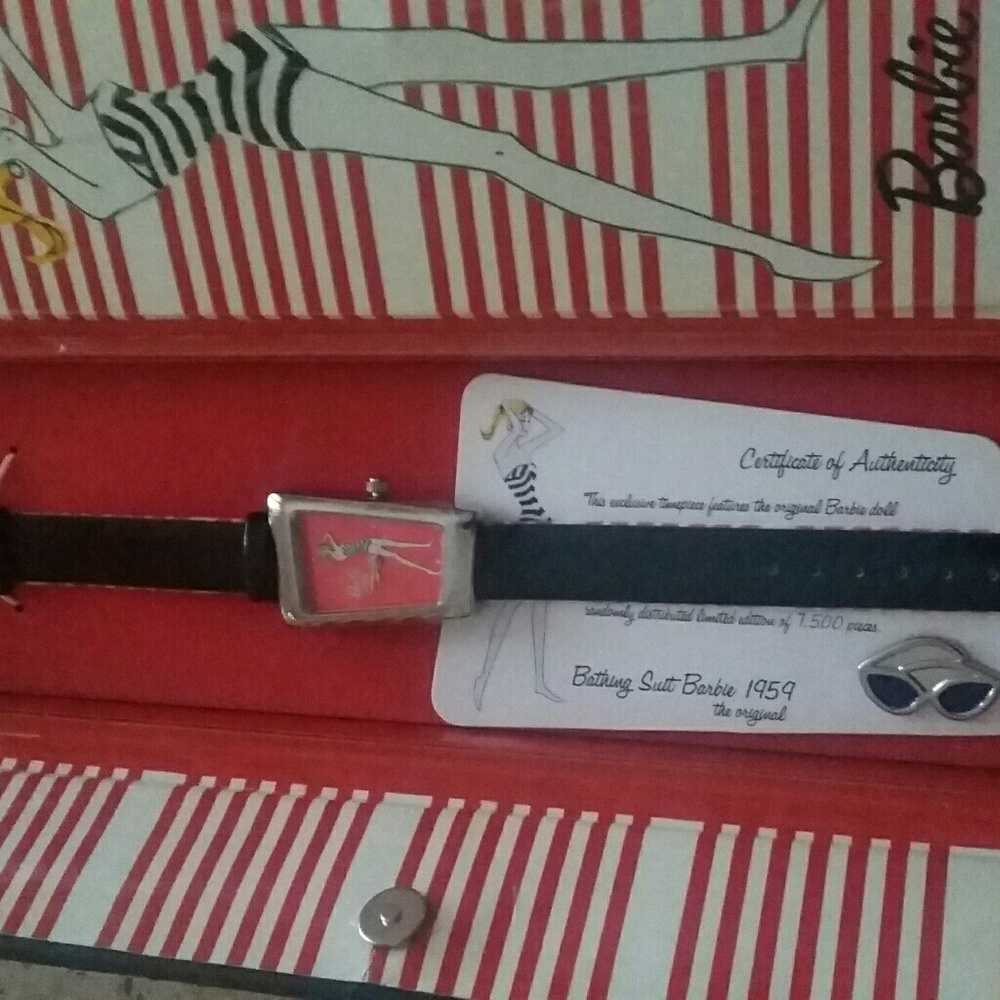 Brand new authentic 1959 barbie bathing suit watch